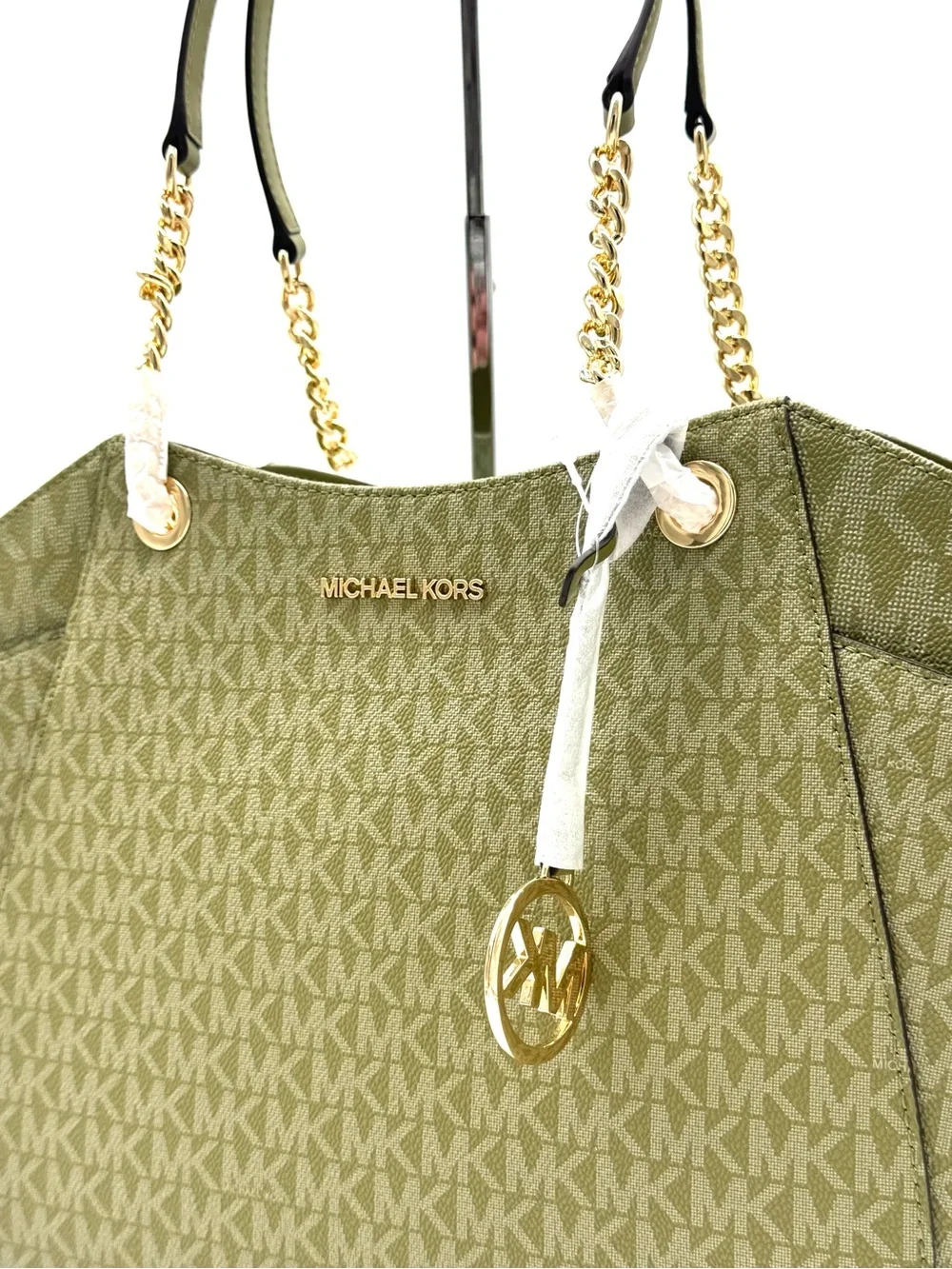 Michael Kors Jet Set Large Signature Logo Shoulder Bag - Oregano